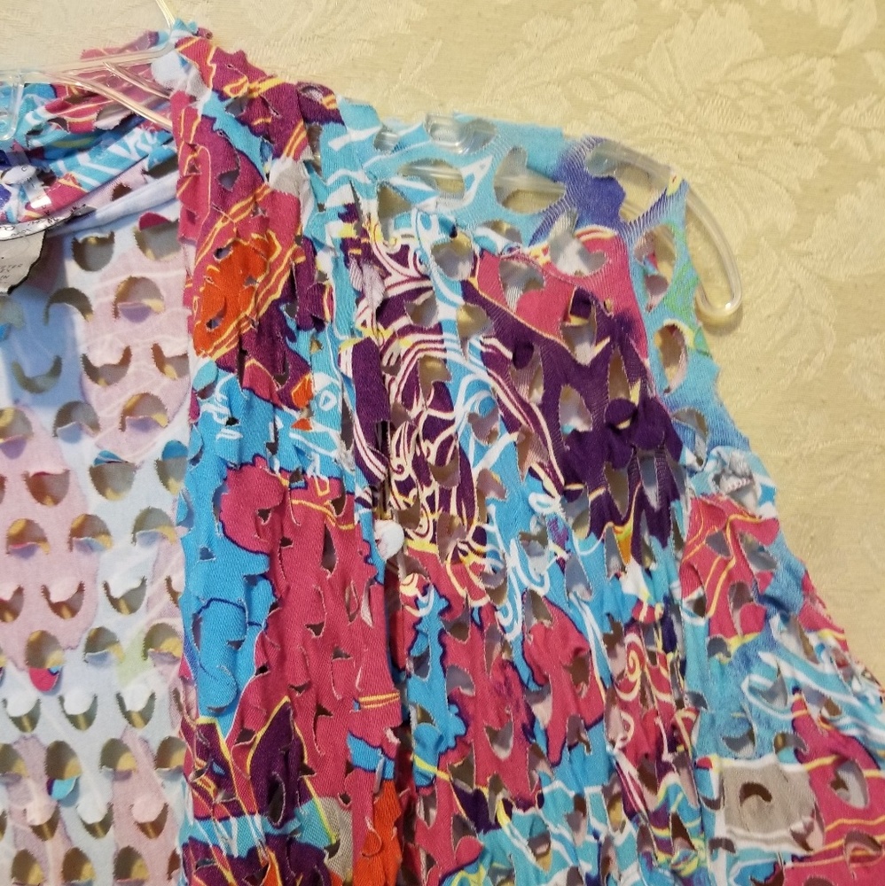 Unique colorful cardigan